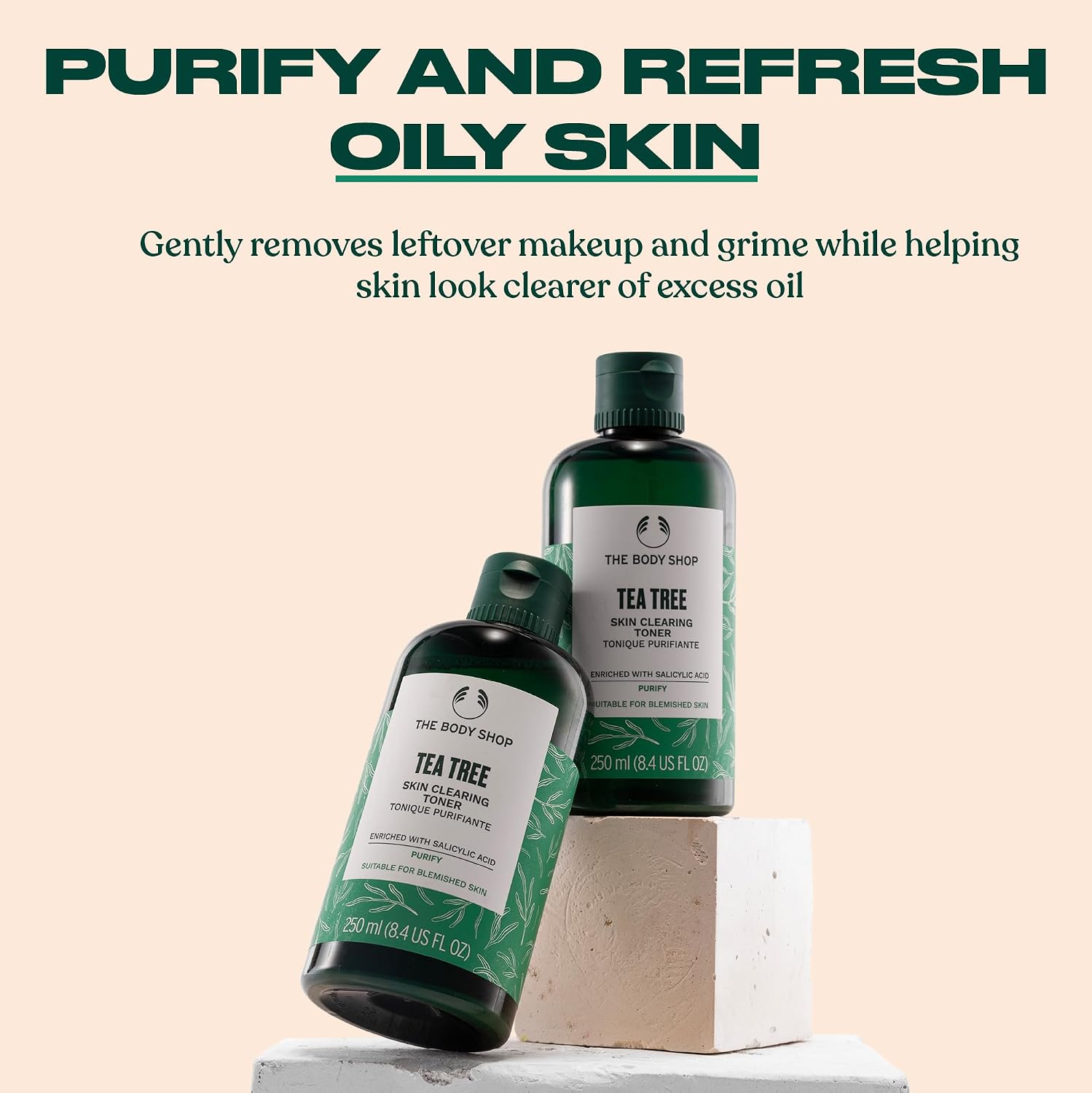 Revitalize Your Skin with The Body Shop Vegan Facial Cleanser Toner - 250 Ml / 8.4 Oz