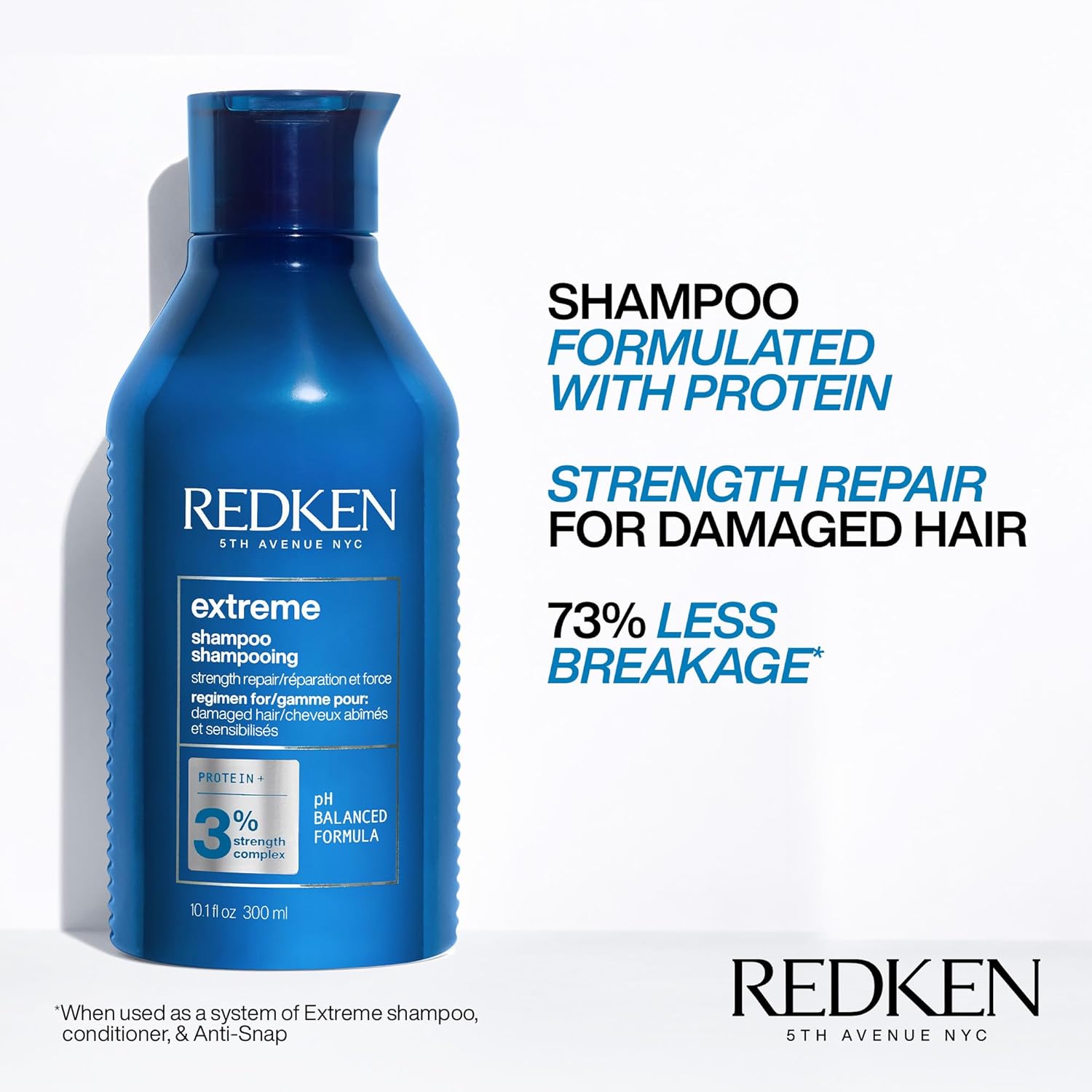 Revitalize and Strengthen Your Hair with Redken Extreme Shampoo - Perfect for Damaged Hair, Infused with Proteins for Ultimate Repair