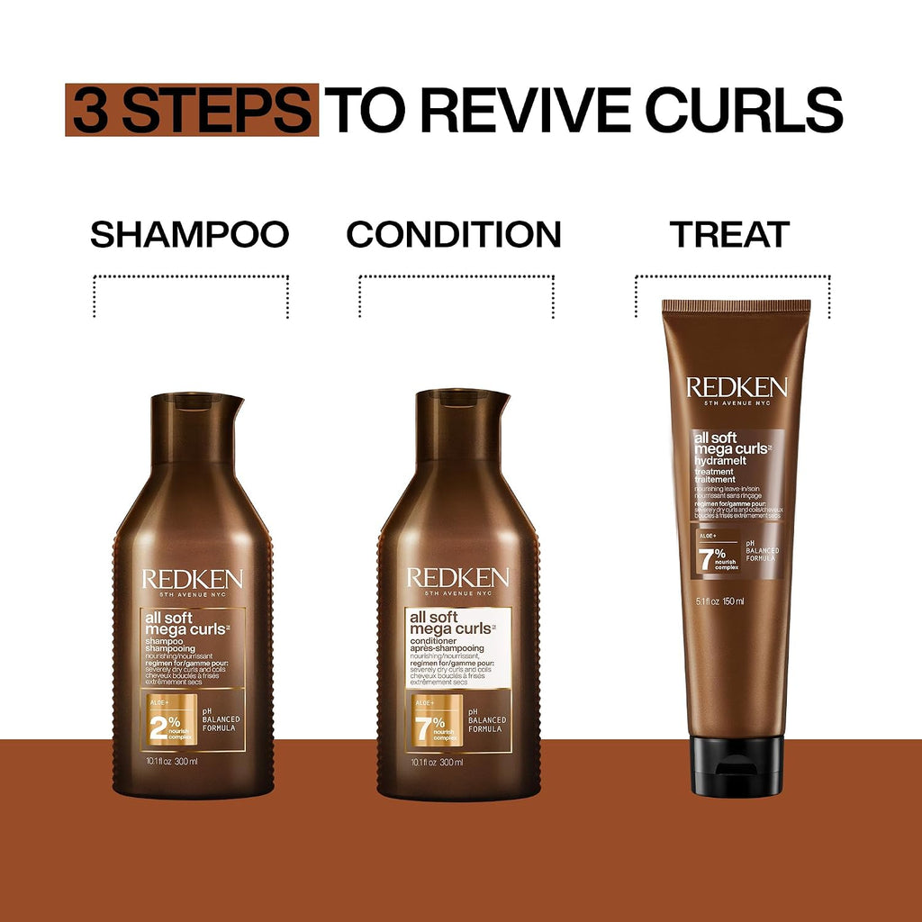 Revitalize Your Curls with Redken All Soft Mega Curls Conditioner - Ultimate Nourishment for Extremely Dry Curly & Coily Hair