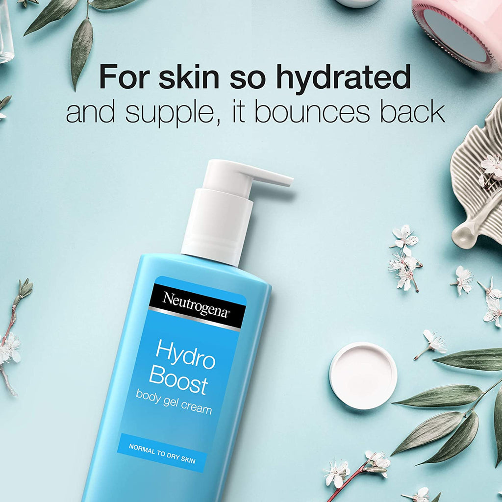 Neutrogena Hydro Boost Body Gel Cream - Refreshing Citrus Hydration for Supple Skin, 250 ml